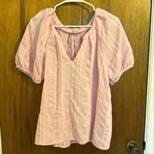 A new day Large Pink Short sleeve v-neck blouse